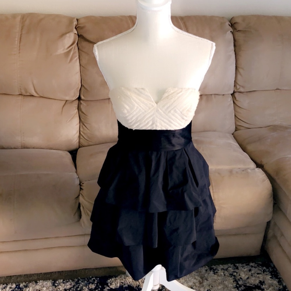 BCBGMAXAZRIA Layered Mini Dress